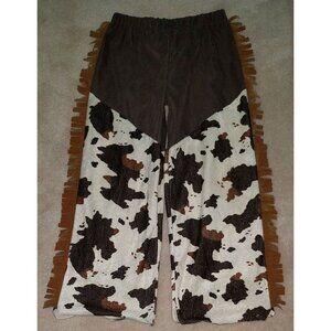 AS IS Gymboree Girls Cowgirl Pants Size 7-8 Halloween Costume Brown Fringe AS IS